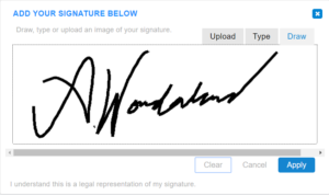Newly redesigned Signature box!