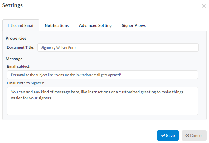 Edit your invitation email in the Editor page