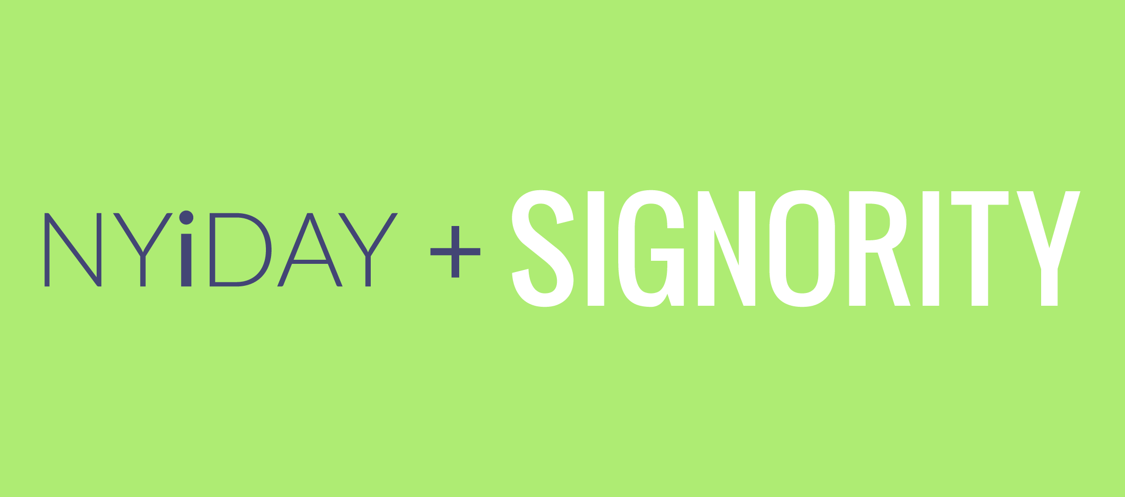 Signority Sponsors NYIDAY