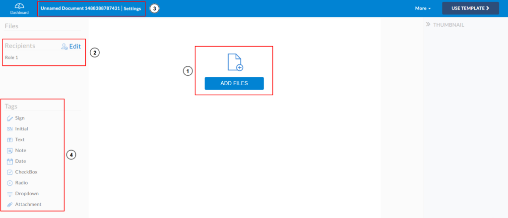 Step by step to create electronic signature templates