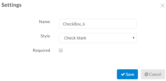 checkmark tags options