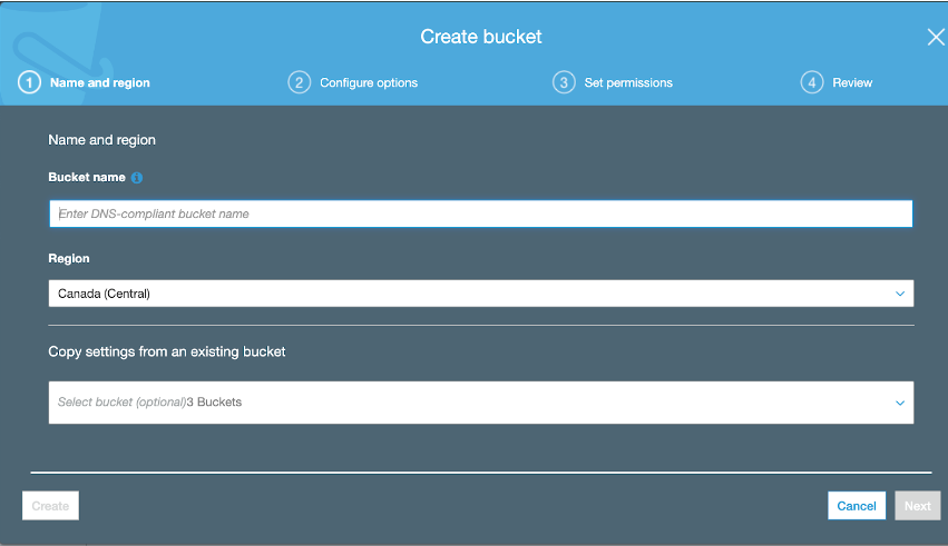 AWS S3 bucket naming.