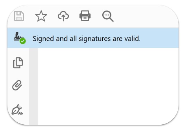 Digital Signature valid