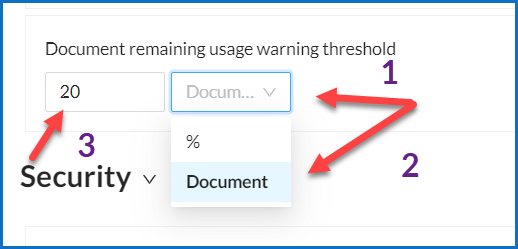 Usage to Document