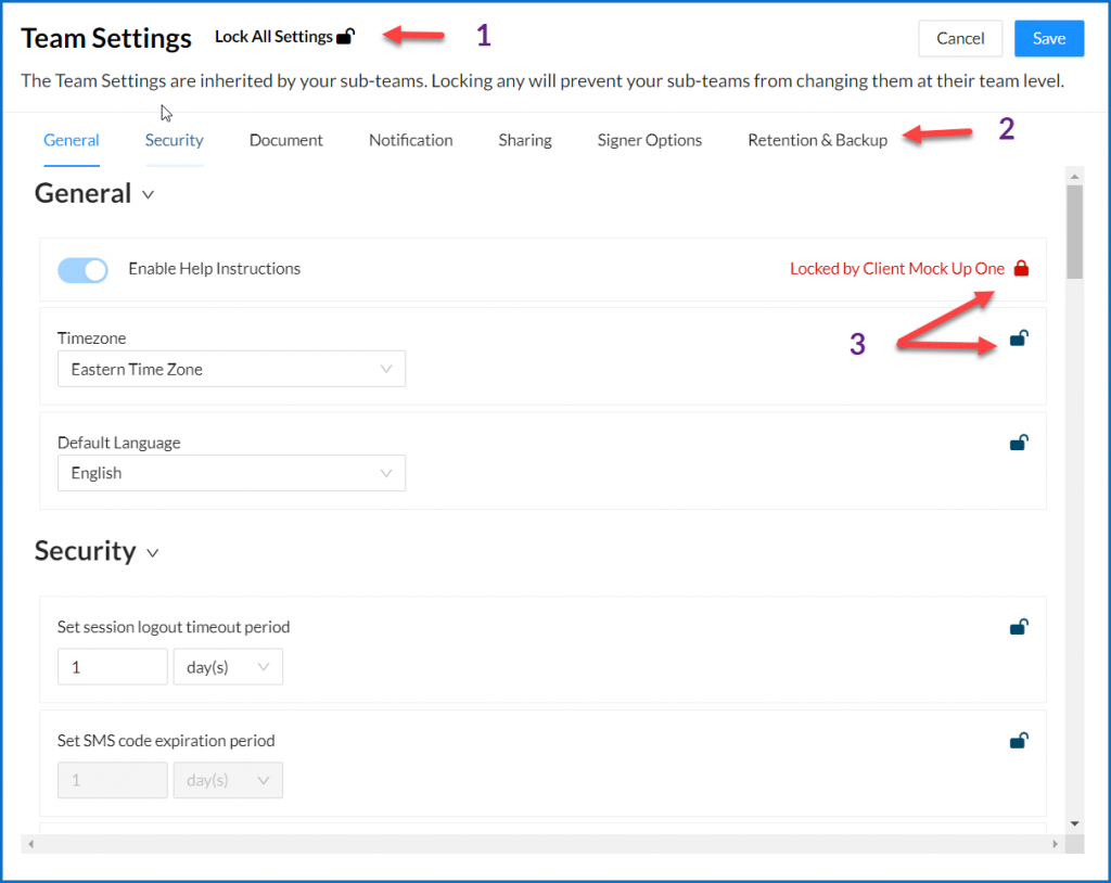 Team Settings Overview - Signority | Secure eSignature Solutions