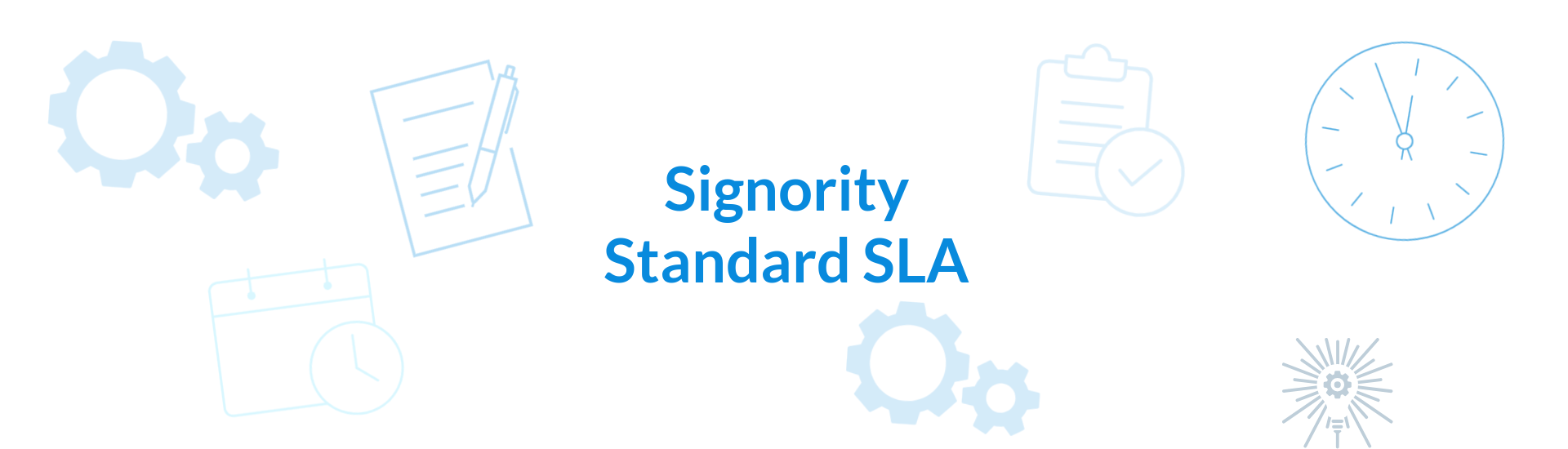 Header image - SIGNORITY SLA
