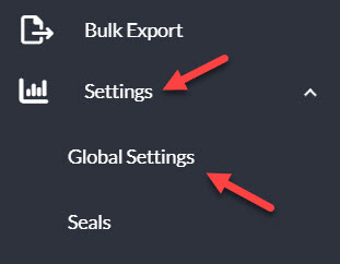 Settings >> Global Settings